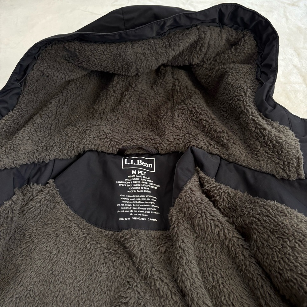 LL Bean Winter Warmer Fleece Lined Coat - Picture 4 of 12